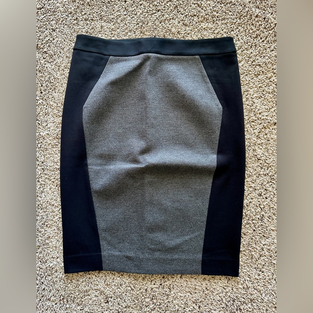 NWT LOFT Ponte Color Block Pencil Skirt, 6